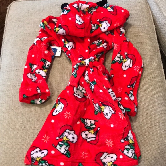 Peanuts Pajamas Peanuts Snoopy Christmas Robe Wattached Sashhood